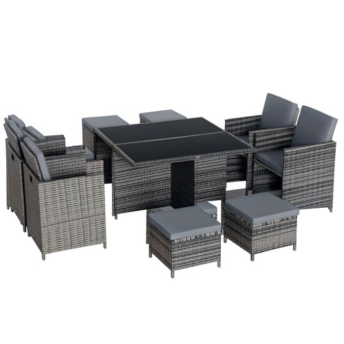 Outsunny rattan dining set - outsunny,