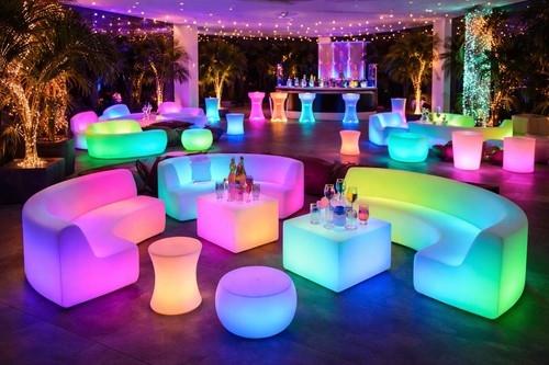 New led garden furniture set - new,