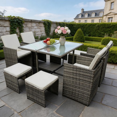 8seater rattan garden sofa - rattan, set