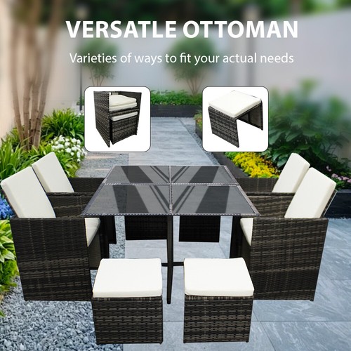 Seater rattan garden sofa - rattan,
